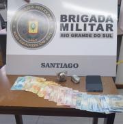Ao da Brigada Militar resulta em priso e represso ao trfico de drogas em Santiago